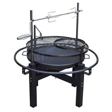 OUTDOOR CHARCOAL BBQ GRILL WITH ROTISSERIE BARBECUE HOT SPIT ROAST FIRE PIT BOWL for sale  Shipping to South Africa
