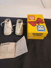 Zapatos de cuna blancos vintage Baby Stride Rite precaminantes con caja talla 2 - 1984 segunda mano  Embacar hacia Argentina
