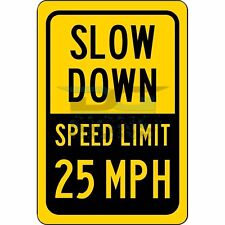 speed 25 mph sign limit for sale  Burbank