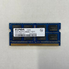 Elpida 2 GB DDR3 RAM PC3-8500 1066 MHz sin búfer SODIMM EBJ21UE8BBS0-AE-F segunda mano  Embacar hacia Argentina