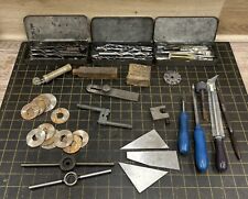 Vintage Engineering Tools Job Lot - Drill Bits - Scrapers - Angle Plates - Taps  for sale  Shipping to South Africa