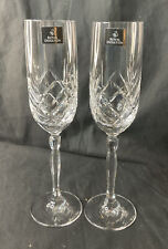 2 FLAUTA DE VIDRIO DE CORTE ALTO DE CRISTAL REAL DOULTON CHAMPÁN CAVA PROSECCO FIESTA VINO segunda mano  Embacar hacia Mexico