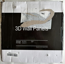 Paneles de pared decorativos 3D en diseño de diamante, 12""X12"" negro mate (paquete de 33) segunda mano  Embacar hacia Argentina