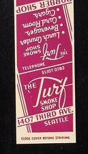 1940s The Turf Smoke Shop Lancheira Sala Barbearia 1407 Third Ave. Seattle WA comprar usado  Enviando para Brazil