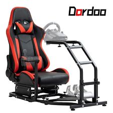 Dardoo Gaming Simulator Kokpit z czerwonym siedziskiem Regulowany pasuje do Logitech G920 G923 na sprzedaż  Wysyłka do Poland