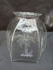 Antique clear etched for sale  PERSHORE