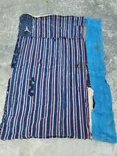 Used, Vintage Japanese Kimono Fabric Indigo Blue,BORO ,Dyed Textiles,　162cm×118cm for sale  Shipping to South Africa