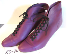 Botas al tobillo de colección 9 West E Blythe con cordones de color ciruela talla 8M (KS-36), usado segunda mano  Embacar hacia Argentina