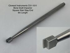 Bone Graft Impactor Square Stair Step End 9in L Cloward Instruments C51-1011, used for sale  Shipping to South Africa