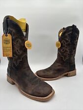 NWOB Corral MOKA Brown Embroidery Square Toe Western Boots Men’s Size 9 D, used for sale  Shipping to South Africa