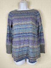 Camisa de punto Jill para mujer talla XS púrpura/azul copo de nieve Thermaltake manga larga, usado segunda mano  Embacar hacia Argentina