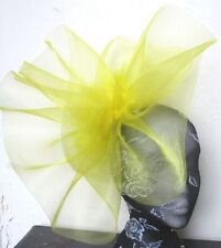 Yellow crin fascinator for sale  Shipping to Ireland