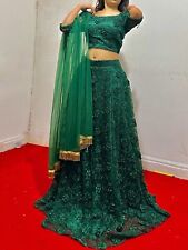 Green lehenga choli for sale  LIVERPOOL