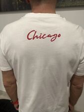 Camiseta de los Chicago Bulls con escote redondo estampado blanco de la NBA para hombre, usado segunda mano  Embacar hacia Argentina