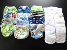 Ocean Cloth Diapers Lot of 12 BumGenius Alva Baby Goal FuzziBunz Covers Inserts for sale  Shipping to South Africa