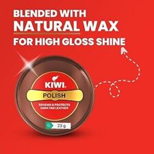 Esmalte para Sapato Kiwi Bronzeado Escuro KIWI 23g Protege Cera Brilho Renova Pasta, usado comprar usado  Enviando para Brazil