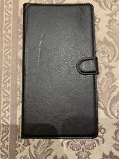 Capa de couro sintético preta para telefone Huawei P8 Max 6,4” porta-cartões flip comprar usado  Enviando para Brazil