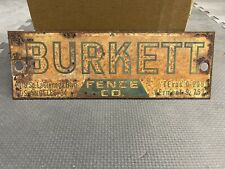 Signs Advertising Fence Gas Oil Vintage Original Antique Metal Man Cave, used for sale  Shipping to South Africa