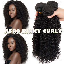 8A Kinky Curly 3 Bundles 300G Brazilian Virgin Human Hair Unprocessed Weave USA for sale  Shipping to South Africa