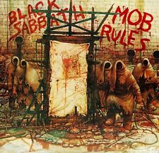 BANNER ENORME 4X4 pés tecido pôster tapeçaria bandeira álbum arte Black Sabbath Mob Rules, usado comprar usado  Enviando para Brazil