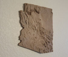 Mapa topográfico de madera de Arizona, mapa 3D, mapa de alivio de arte de pared geográfico segunda mano  Embacar hacia Mexico