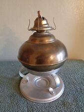 Vintage Brass Eagle Oil Lamp (no shade) + Aluminum Stand/Base Incomplete AS IS for sale  Shipping to South Africa