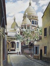 Vintage french watercolor d'occasion  Paris I