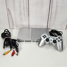 Sistema de consola Sony PlayStation 2 PS2 Slim Silver SCPH-90001 con controlador segunda mano  Embacar hacia Argentina