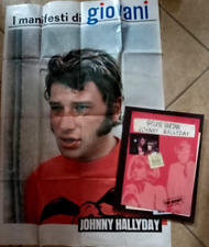 Johnny hallyday poster usato  Italia