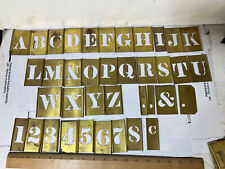 Brass stencil lettering for sale  Sussex