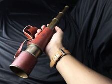 Télescope en laiton antique recouvert de cuir, longue-vue nautique vintage,... segunda mano  Embacar hacia Argentina