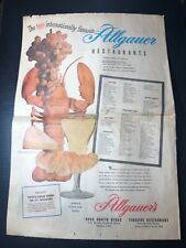 1951 allgauer restaurant for sale  Carney
