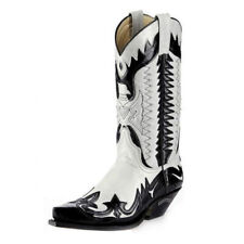 Sapatos bordados exóticos masculinos retrô cowboy bota ocidental biqueira larga pontiaguda México comprar usado  Enviando para Brazil