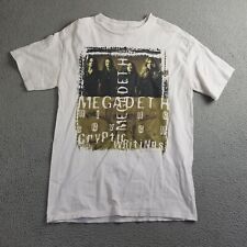 Camiseta Vintage Megadeth Cryptic Writings 1997 Tour Anos 90 Banda Branca M 19X29 GIGANTE, usado comprar usado  Enviando para Brazil