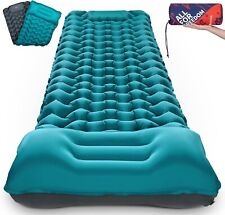 Used, Self Inflating Camping Mat Inflatable Sleeping Mat Air Mattress Pad Roll Air Bed for sale  Shipping to South Africa
