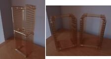 CD Storage Tower Rack Unit - Orange Plastic ~ Wall Mountable or Freestanding, used for sale  WAKEFIELD