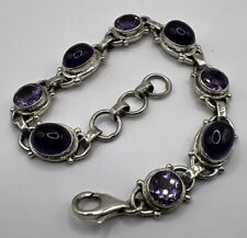 Used, Nicky Butler STERLING SILVER 14.9g/6.75” Amethyst Oval Bracelet for sale  Shipping to South Africa