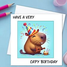 Birthday capybara card for sale  MANSFIELD