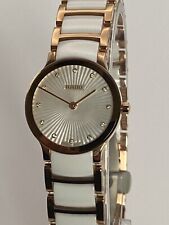 Relógio feminino RADO Centrix ouro branco e rosa 26 mm (R30186912) comprar usado  Enviando para Brazil