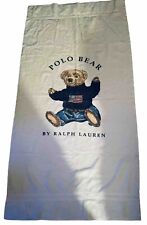 Toalha de praia/banho vintage Ralph Lauren urso polo bandeira dos EUA rara 34" X 65", usado comprar usado  Enviando para Brazil