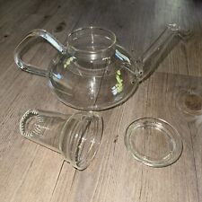 Vintage Glass Infusion Teapot Germany Schott Verran Teekanne Tea Pot Kettle, used for sale  Shipping to South Africa