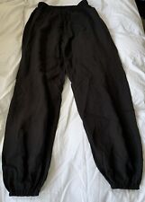 Used, Linen/Cotton Blended Harem Ankle Jogger Trousers Unisex - Black One Size for sale  UK