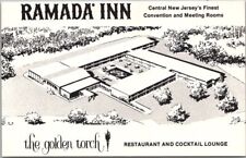 Cartão postal East Brunswick, Nova Jersey MADA INN / Golden Torch restaurante e bar comprar usado  Enviando para Brazil