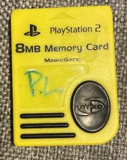 Cartão de memória Sony Playstation 2 PS2 oficial OEM MagicGate 8MB amarelo *testado* comprar usado  Enviando para Brazil