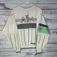 Vintage 80s Adidas Trefoil Greenewall Cricket Team Sweatshirt Boxy Large (FLAWS) for sale  Shipping to South Africa