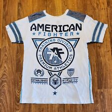 Usado, Camisa American Fighter para Hombre Mediana Blanca Azul Entrenamiento UFC MMA Entrenamiento Gimnasio segunda mano  Embacar hacia Argentina