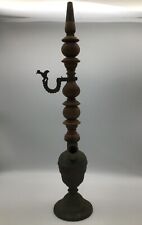 Hookah Vintage Wood & Brass With Intricate Etchings & Patina 20 Inches for sale  Shipping to South Africa