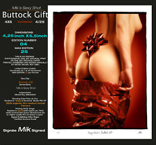 Fine Art Nude Photo "Buttock Gift" 4x6 Sign Mik & Num 4/25  Glamour Girl Model na sprzedaż  Wysyłka do Poland