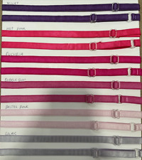 Correias de sutiã ajustáveis de 10mm, correias de sutiã, alças para lingerie, 40 cores comprar usado  Enviando para Brazil