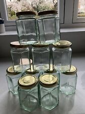 hexagonal glass jars for sale  HARLESTON